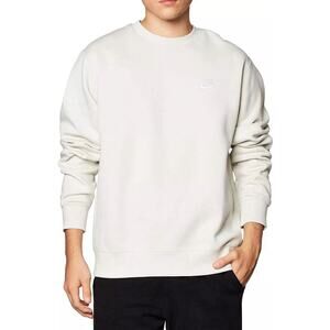 Nike Men's Sportswear Club Fleece Crew Size XXL Light Bone BV2662-072 NEW W/TAGS